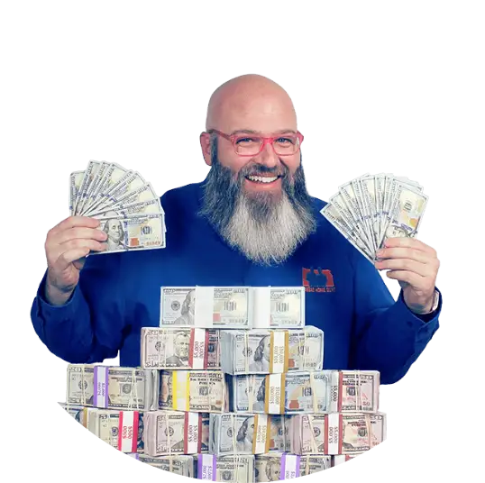 Yule with a stack of cash as Wichita's top cash home buyer