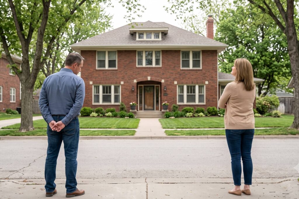 Couple unsure what to do with their home, awaiting a solution.